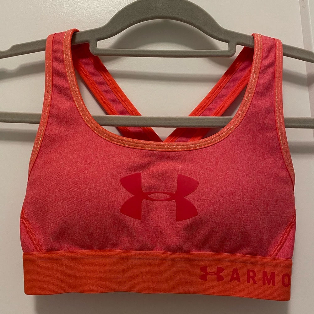 Coral Under Armour High Intensity Sports Bra